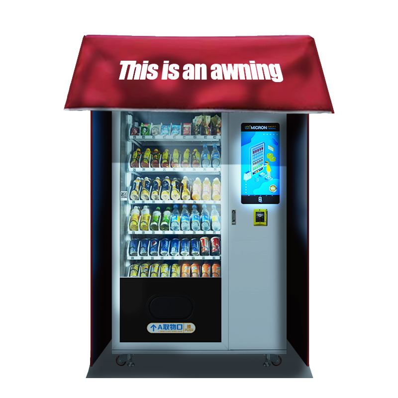Outdoor Snacks Drinks Vending Machine with Shelter